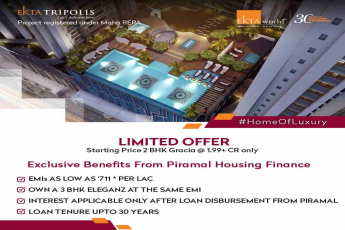 Grab the golden opportunity from Ekta Tripolis & book 2 BHK @ 1.99+ cr. in Mumbai